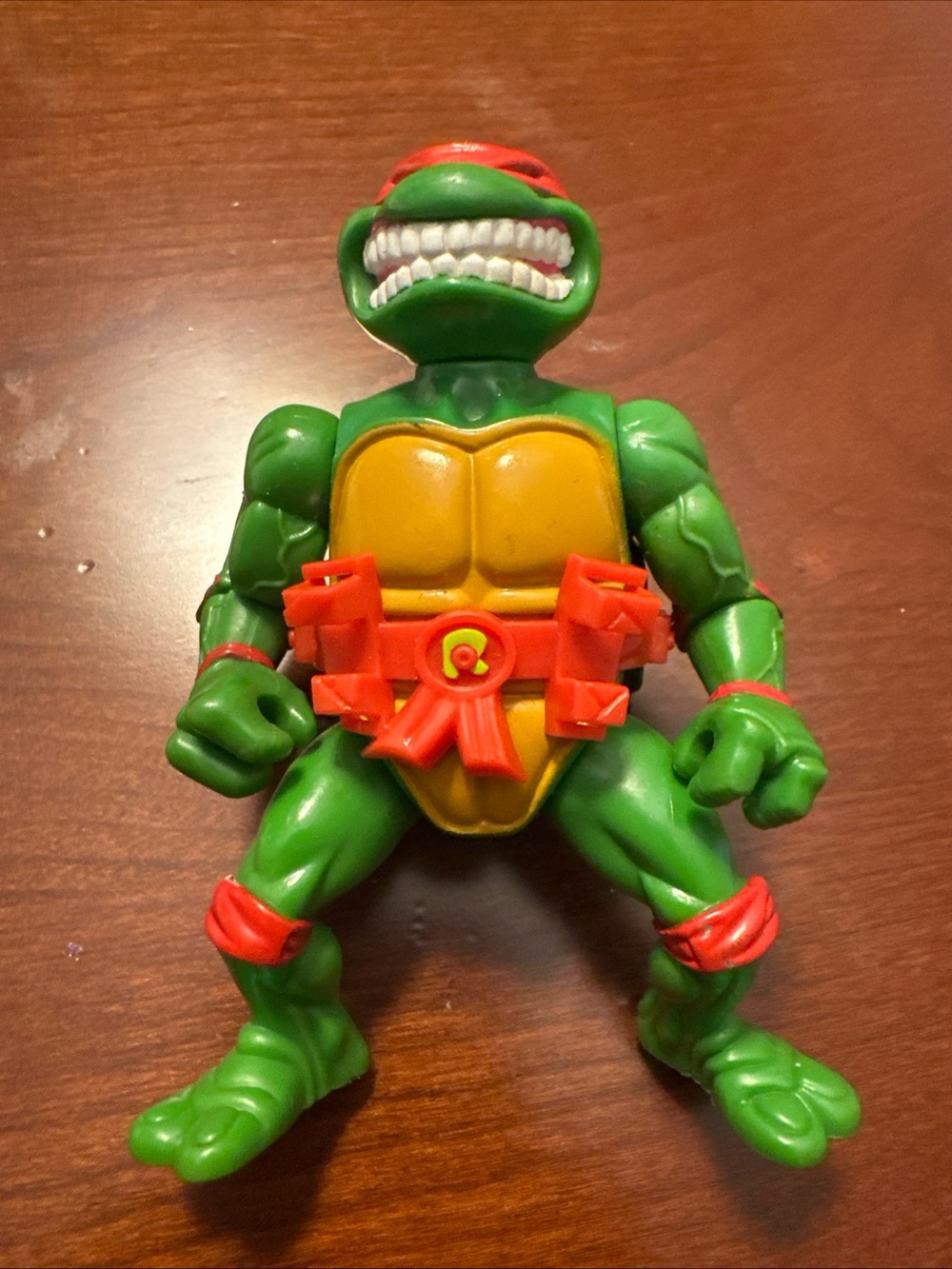 Green and Red Turtle Action Figure Toy